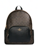 Coach Large Court Backpack In Signature Canvas