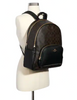 Coach Large Court Backpack In Signature Canvas