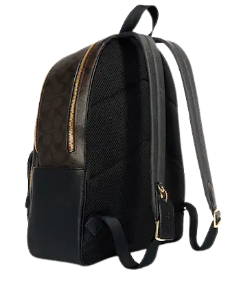 Coach Large Court Backpack In Signature Canvas