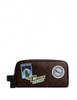 Coach Large Travel Kit In Signature Canvas With Travel Patches