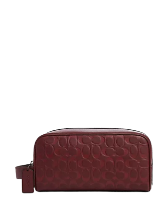 Coach Large Travel Kit In Signature Leather