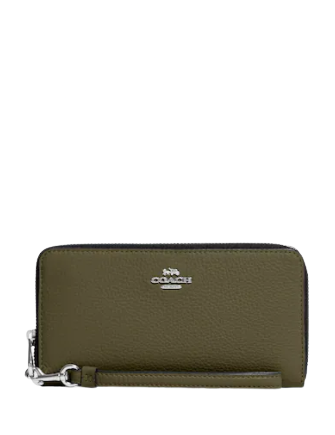 Coach Long Zip Around Wallet