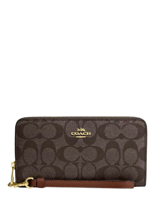 新作★Coach Long Zip Around Wallet In Signature Canvas Coach Long Zip Around Wallet In Signature Canvas | Brixton Baker