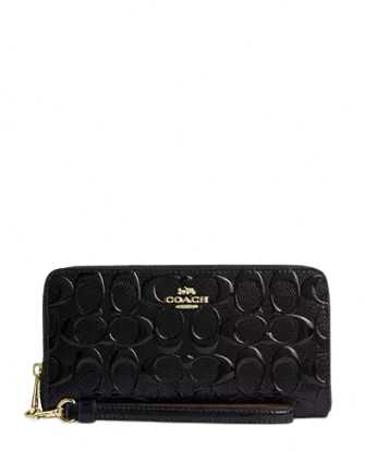 Coach Long Zip Around Wallet In Signature Leather | Brixton