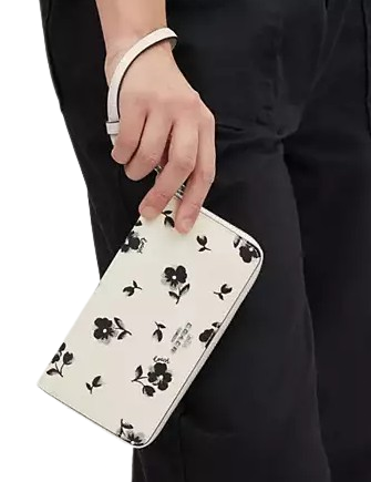 Coach Long Zip Around Wallet With Floral Print