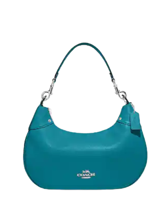 Coach Baby Blue Leather Magnetic Closure Hobo/Shoulder Bag