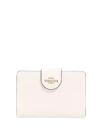 【COACH】Medium Corner Zip Wallet /Glacierwhite COACH Medium Corner Zipped Wallet Floral Print Chalk Multi