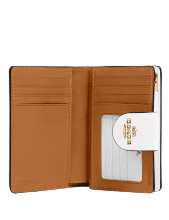 Coach Medium Corner Zip Wallet In Signature Canvas