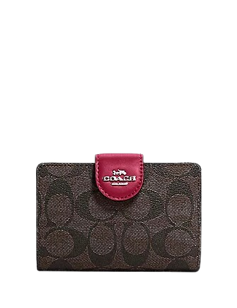 ☆COACH☆MEDIUM ZIP AROUND WALLET IN SIGNATURE CANVAS COACH® Outlet | Medium Id Zip Wallet In Signature Canvas