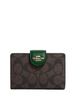 Coach Medium Corner Zip Wallet In Signature Canvas
