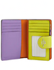 Coach Medium Corner Zip Wallet In Signature Canvas With Colorblock Interior