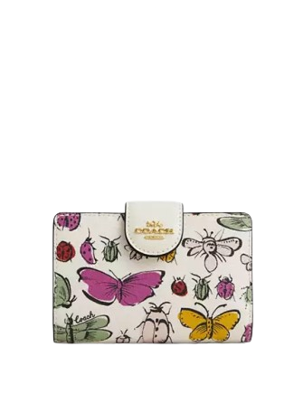 Coach Medium Corner Zip Wallet With Creature Print | Brixton
