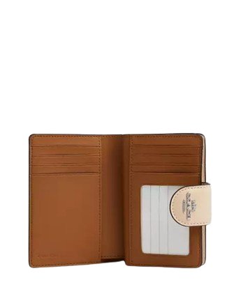 Coach Medium Corner Zip Wallet With Floral Print
