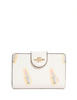 Coach Medium Corner Zip Wallet With Lipstick Print