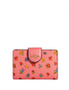 Coach Medium Corner Zip Wallet With Mini Vintage Rose Print