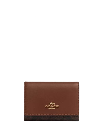 【COACH】Micro Wallet In Signature Canvas Coach Micro Wallet In Signature Canvas | Brixton Baker