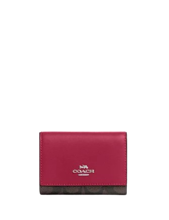 Coach Micro Wallet In Signature Canvas | Brixton Baker