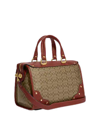 Coach Millie Satchel In Colorblock Signature Canvas