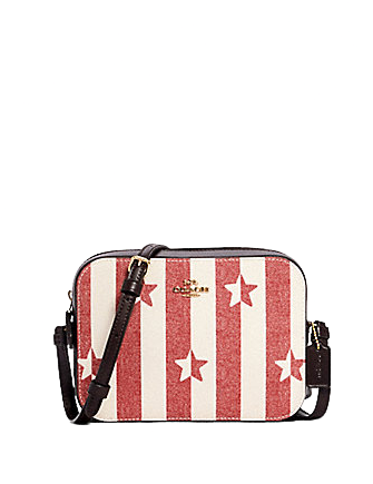 Coach Mini Camera Bag With Stripe Star Print