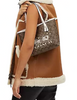 Coach Mini City Tote In Signature Canvas With Horse And Sleigh