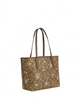 Coach Mini City Tote In Signature Canvas With Star And Snowflake Print