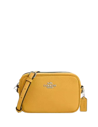 オレンジ【COACH】Mini Jamie Camera Bag 2way ショルダー Coach Mini Jamie Camera Bag In Signature Canvas With Orange