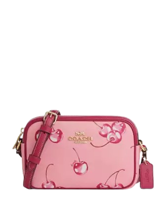 Coach Mini Jamie Camera Bag With Cherry Print