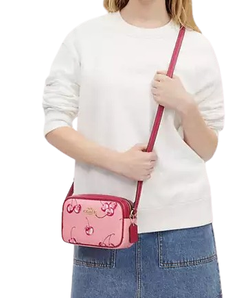 Coach Mini Jamie Camera Bag With Cherry Print