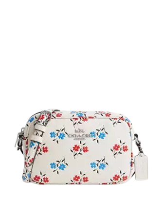 ショルダーバッグ・ポシェット COACH Mini Jamie Camera Bag With Floral Print  CBA861 Coach Mini Jamie Camera Bag In Signature Canvas With Floral