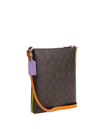 Coach Mini Rowan File Bag In Colorblock Signature Canvas