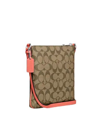 Coach Mini Rowan File Bag In Signature Canvas