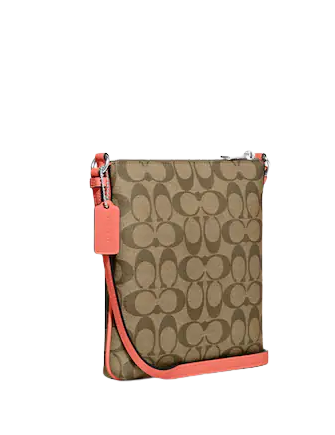 COACH Mini Rowan File Bag In Signature Canvas