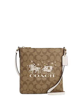 【Coach】Mini Rowan File Bag In Signature Canvas◆国内発送◆ COACH® Outlet | Mini Rowan File Bag In Signature Canvas