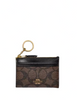 Coach Mini Skinny Id Case In Signature Canvas