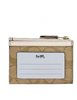 Coach Mini Skinny Id Case In Signature Canvas