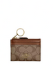 Coach Mini Skinny Id Case In Signature Canvas