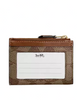 Coach Mini Skinny Id Case In Signature Canvas