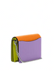 Coach Mini Wallet On A Chain In Colorblock