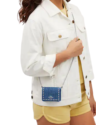 Coach Rhinestone Wallet With Chain Coach Mini Wallet On A Chain With Rivets | Brixton Baker