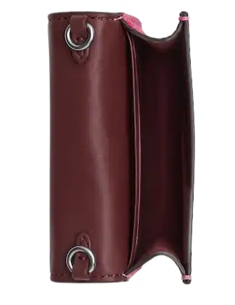 Coach Mini Wallet On A Chain With Rivets