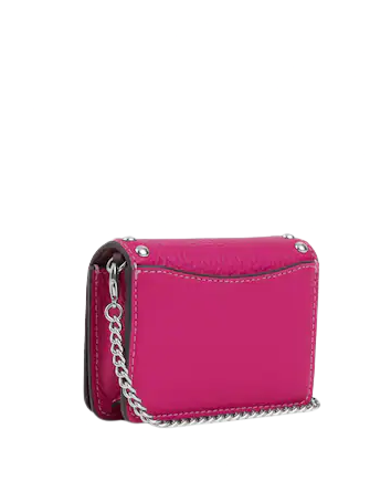 Coach Mini Wallet On A Chain With Rivets