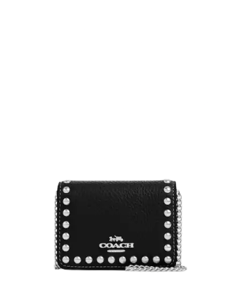 Coach Mini Wallet On A Chain With Rivets | Brixton Baker