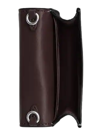 Coach Mini Wallet On A Chain With Rivets