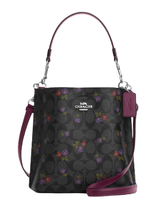 Coach Mollie Bucket Bag 22 In Signature Canvas With Country Floral Print