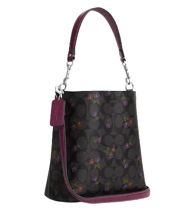 Coach Mollie Bucket Bag 22 In Signature Canvas With Country Floral Print