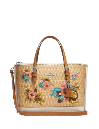 Coach Mollie Tote 25 With Floral Embroidery | Brixton Baker