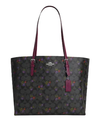 【Coach】Mollie Tote Bag With Shell Print ◆国内発送◆ COACH® Outlet | Mollie Tote Bag 25 In Signature Canvas With