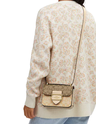 Coach Morgan Square Crossbody In Blocked Signature Canvas