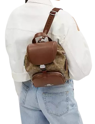 Coach Pace Backpack In Signature Canvas