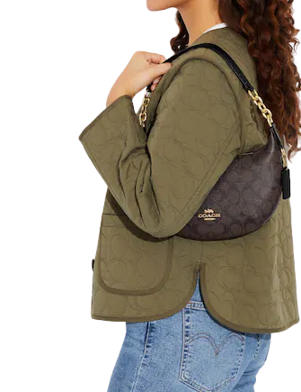 Coach Payton Hobo In Signature Canvas